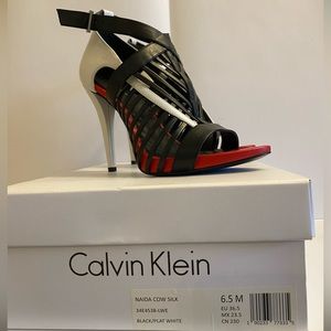 Calvin Klein high heel sandals.